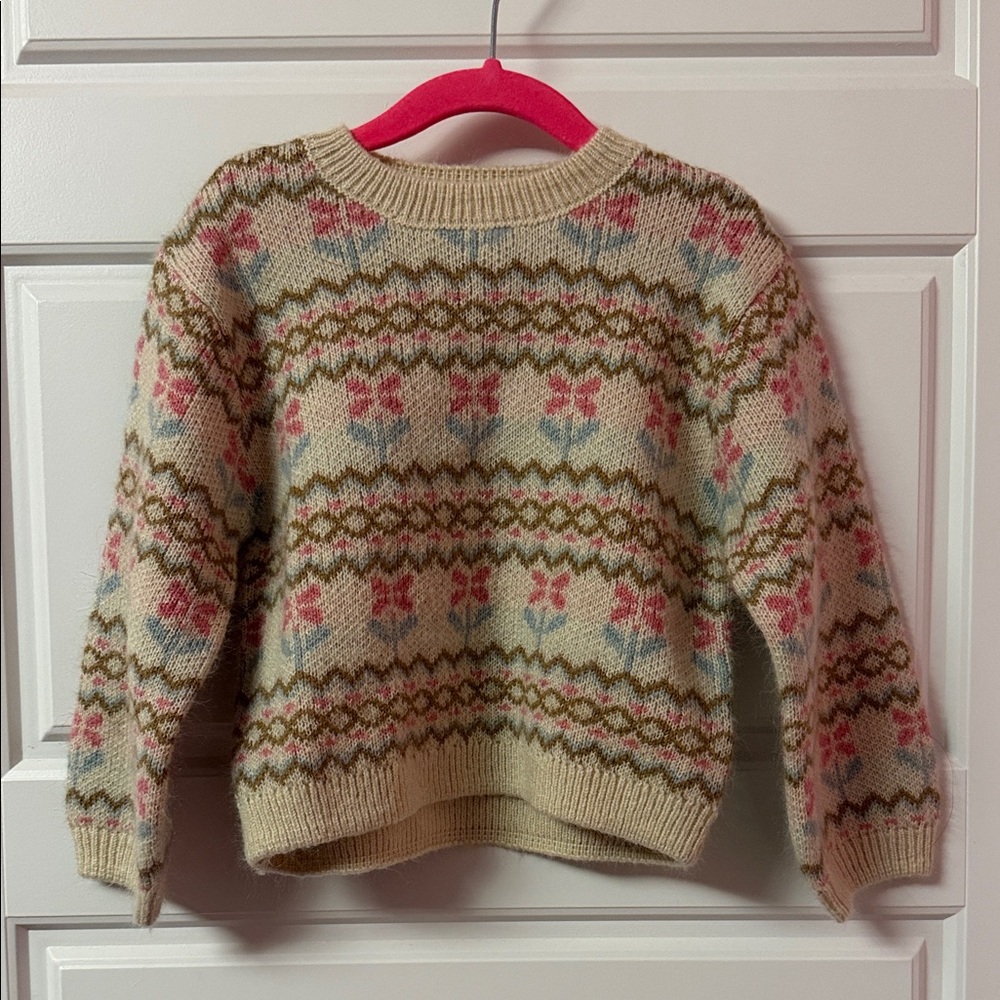 ZARA JACQUARD KNIT SWEATER WITH WOOL- 4 years - Picture 2 of 7